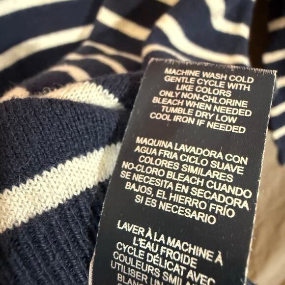 Tommy‎ Girl Sweater Striped Navy Red Nautical Retro Y2K Women's Size Large - Picture 9 of 12